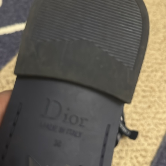 AUTHENTIC Navy blue DIOR FLAT SLIDE - Picture 9 of 9